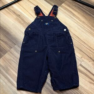 Vintage 2000's OshKosh B'Gosh Corduroy blue Overalls 6/9 months
